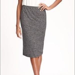 Heather grey pencil skirt